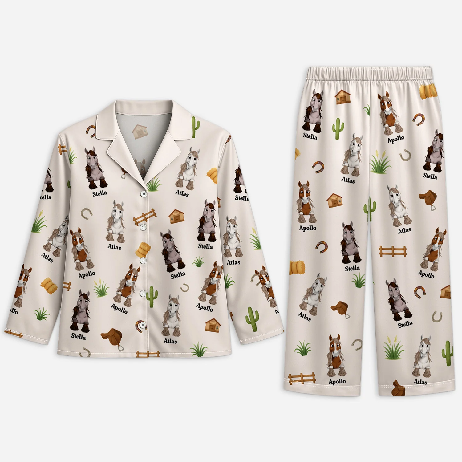 Pyjama Personnalisé - Mon Cheval