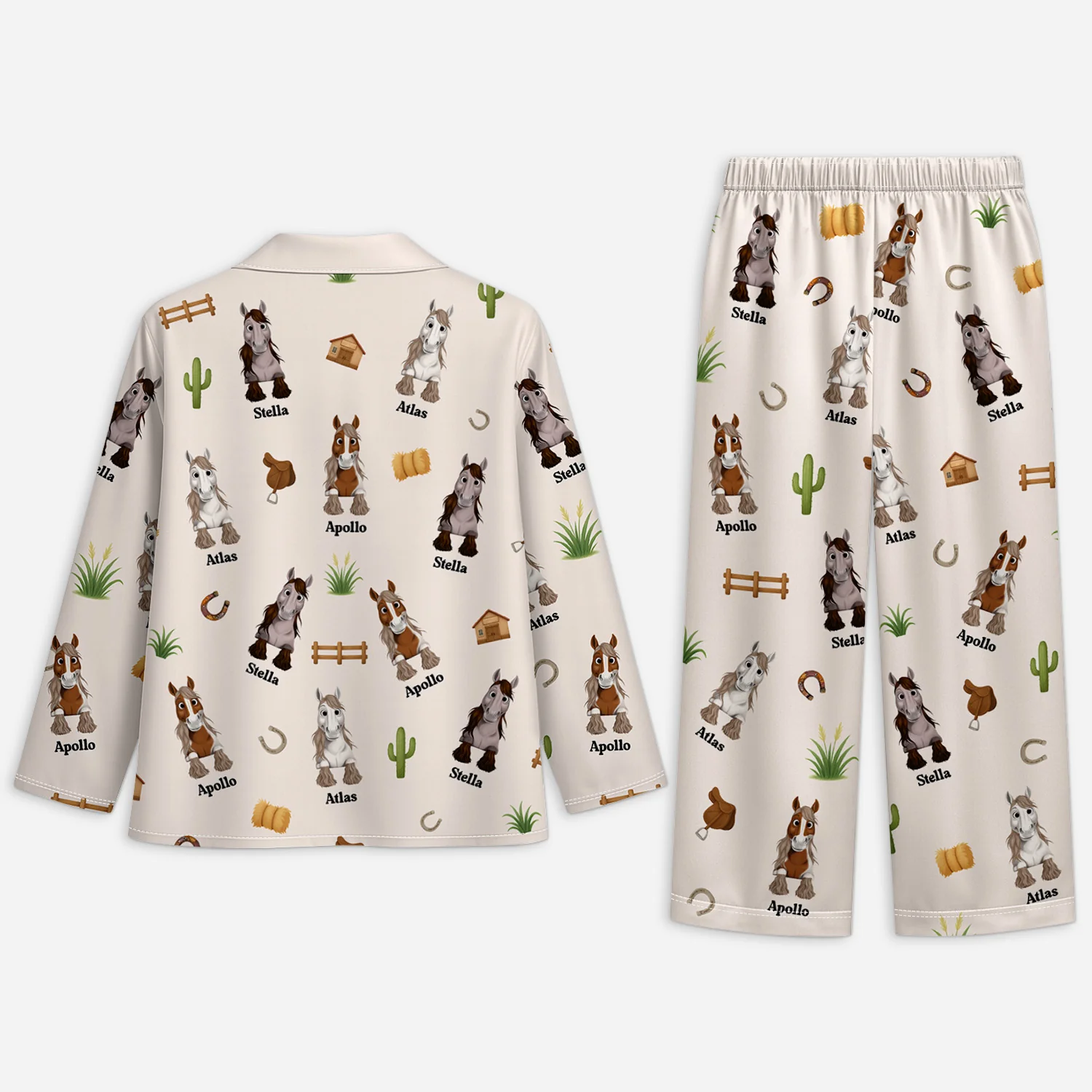 Pyjama Personnalisé - Mon Cheval - Image 2