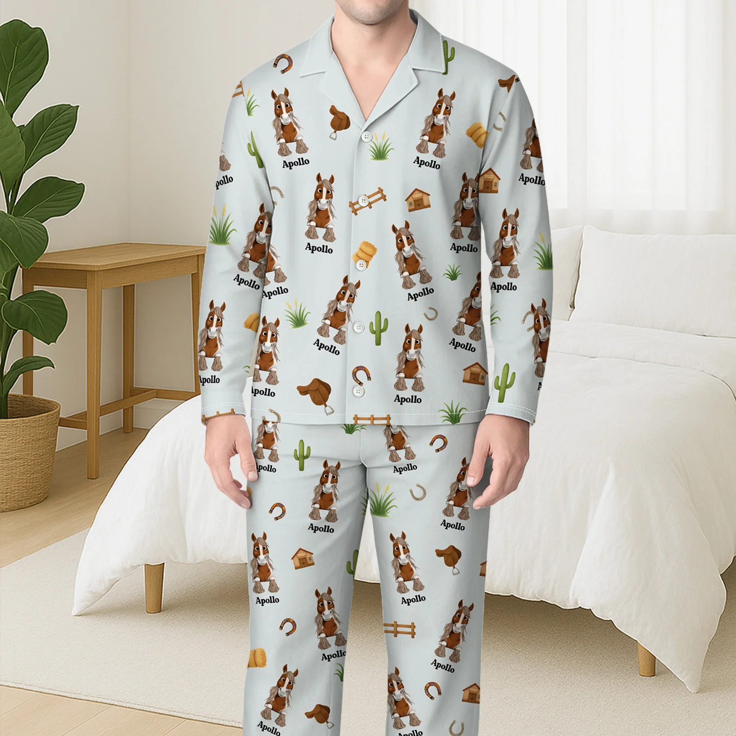 Pyjama Personnalisé - Mon Cheval - Image 3