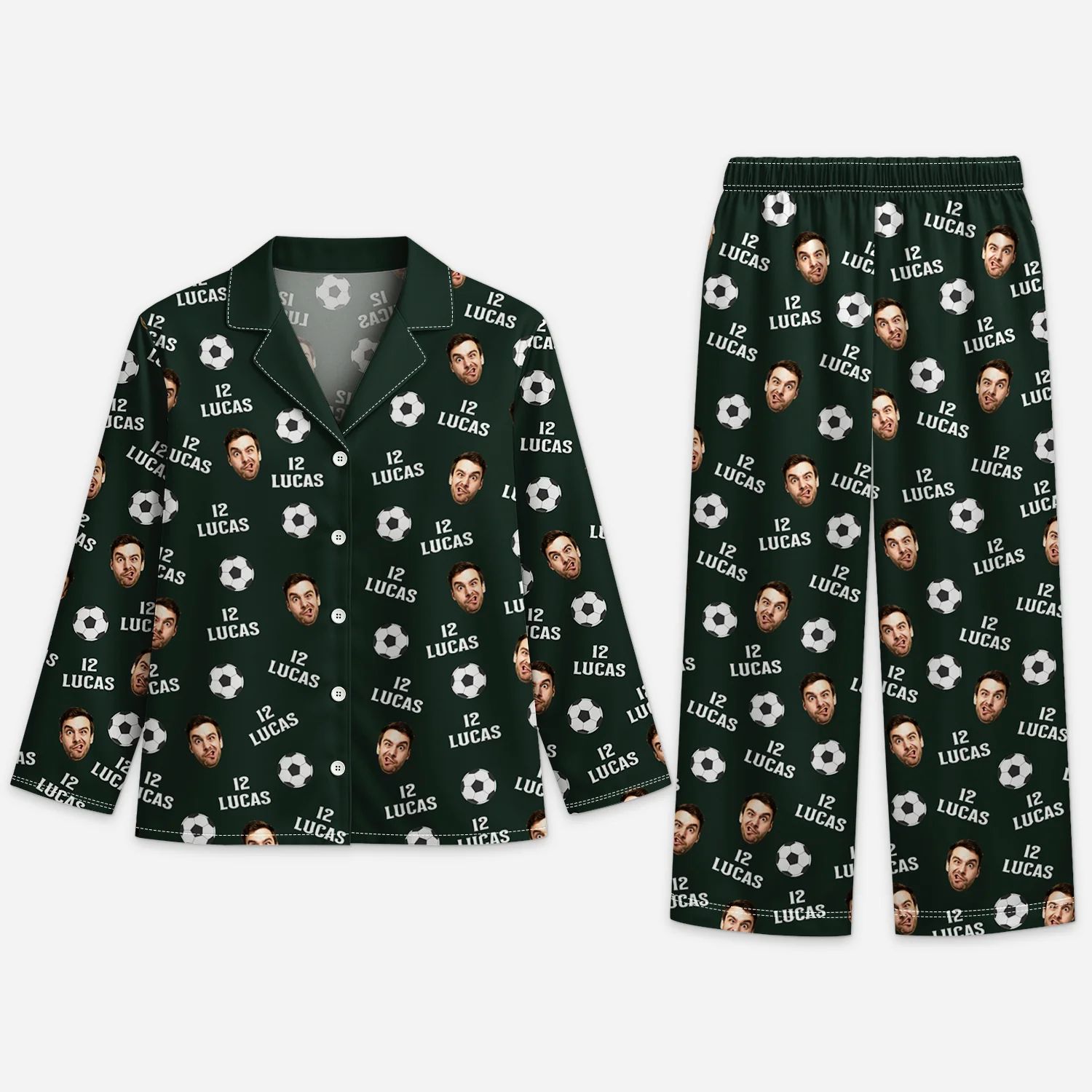 Pyjama Personnalisé Photo - Mon Sport Préféré