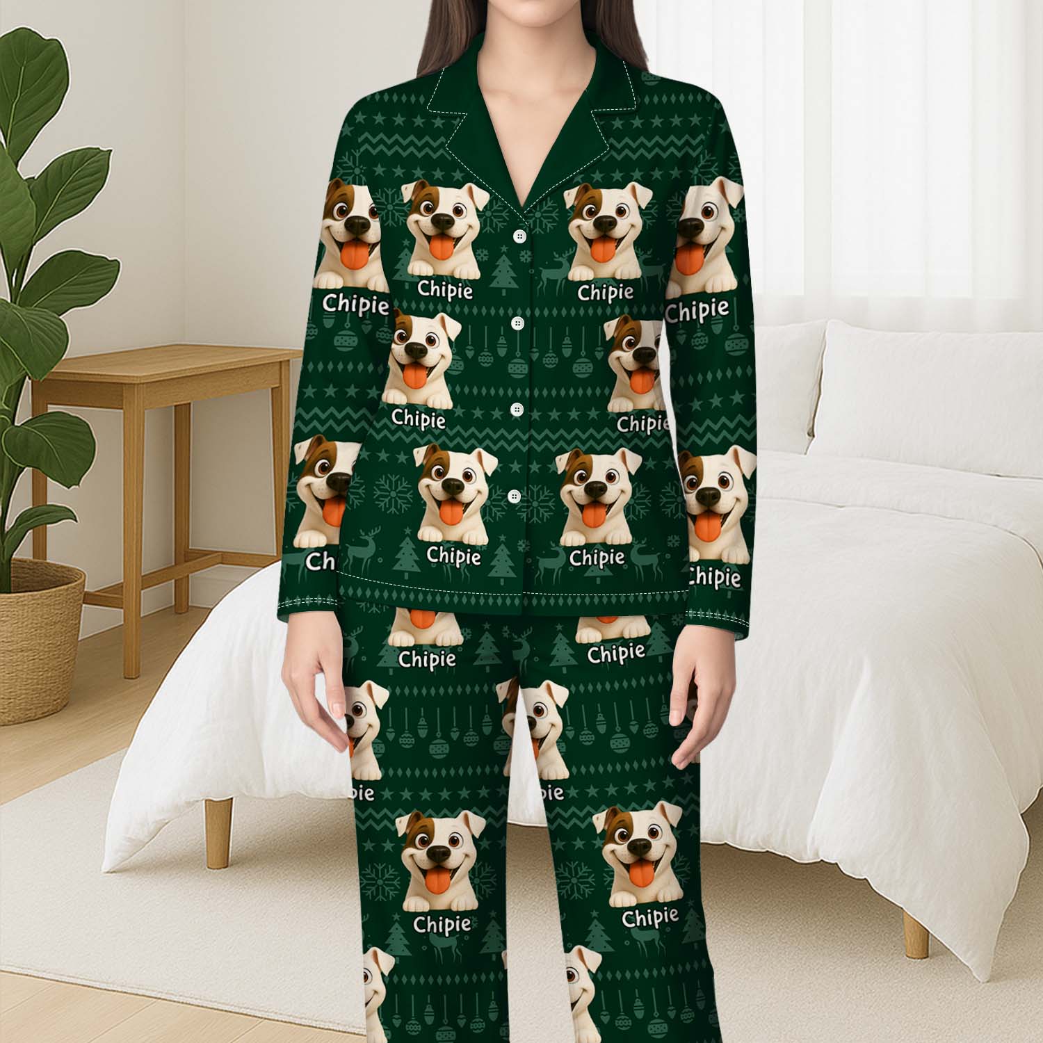 Pyjama Personnalisé Photo - Mon Chien/Chat Aimé - Image 3