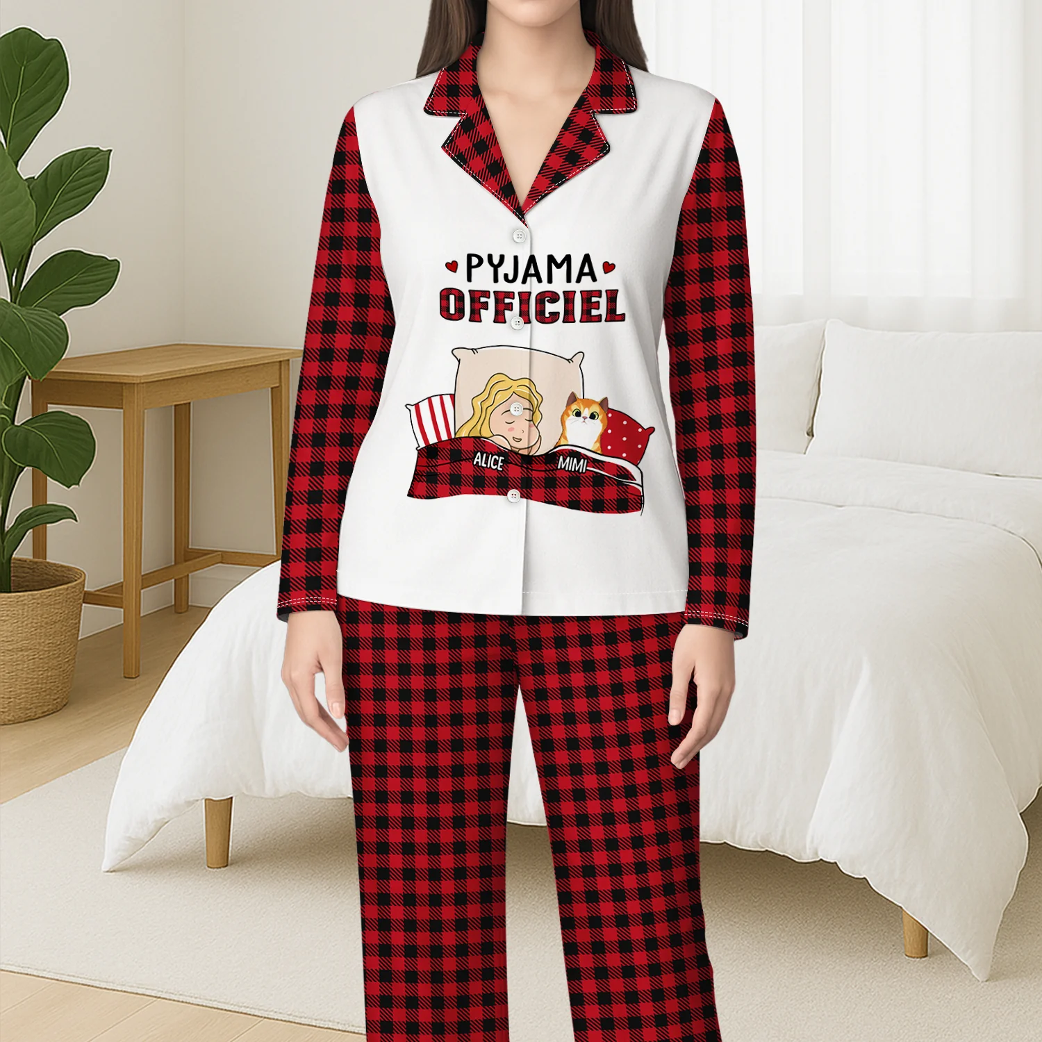 Pyjama Personnalisé - Pyjama Officiel Avec Le Chat - Image 3