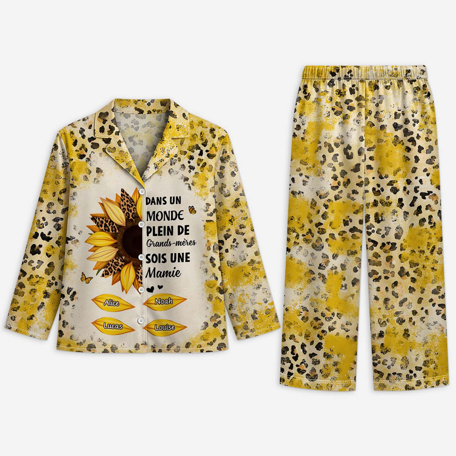 Pyjama Personnalisé Mamie - Sois Une Mamie Maman