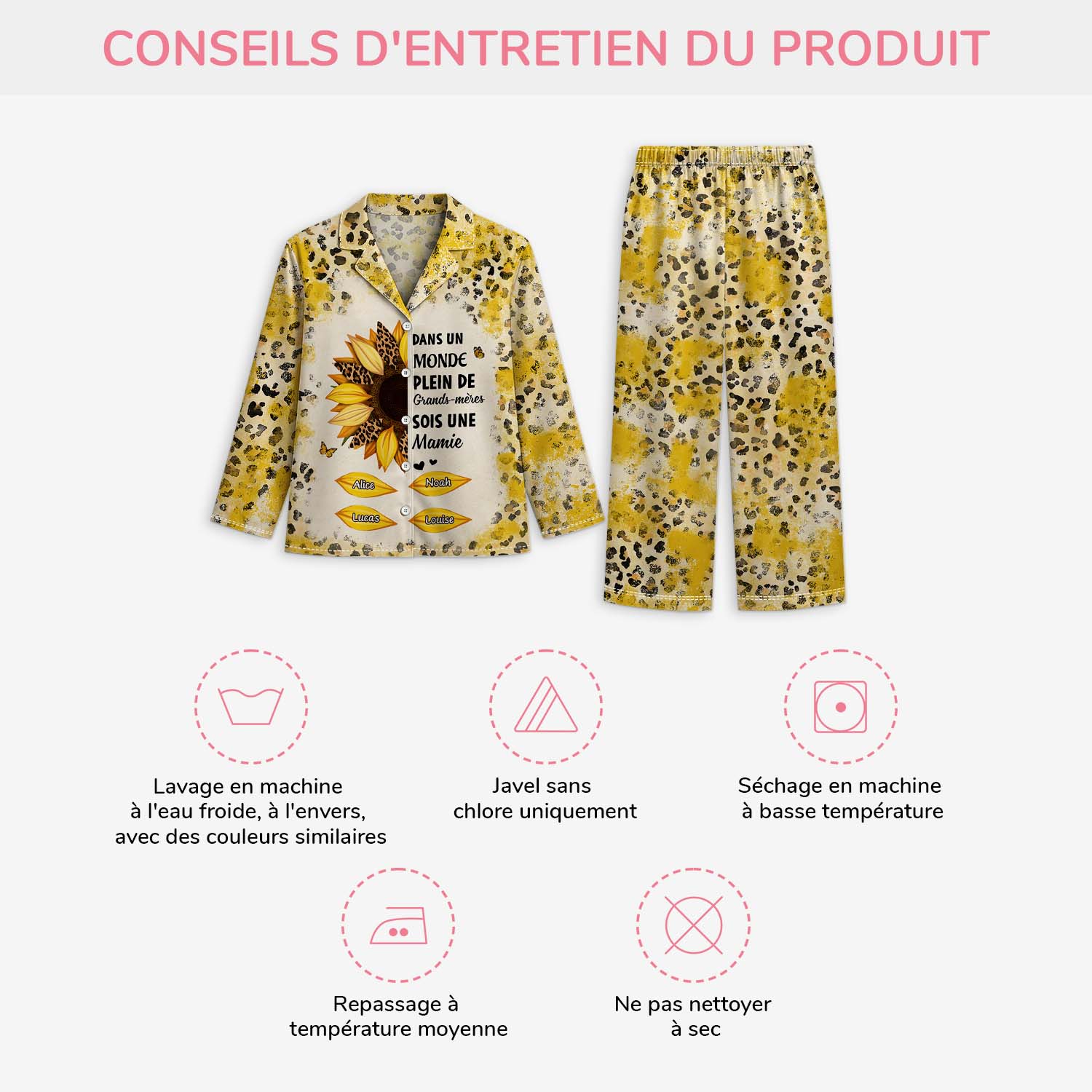 Pyjama Personnalisé Mamie - Sois Une Mamie Maman - Image 4