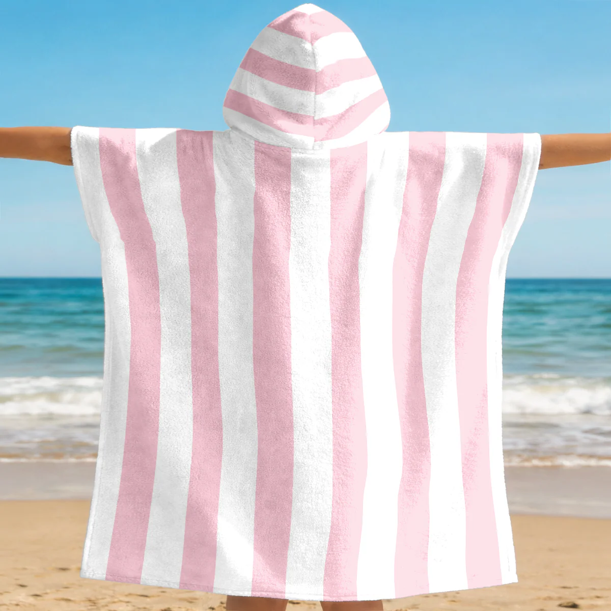 Serviette De Plage Enfant Personnalisée Avec Capuche - Prépare-toi Pour L'été - Image 2