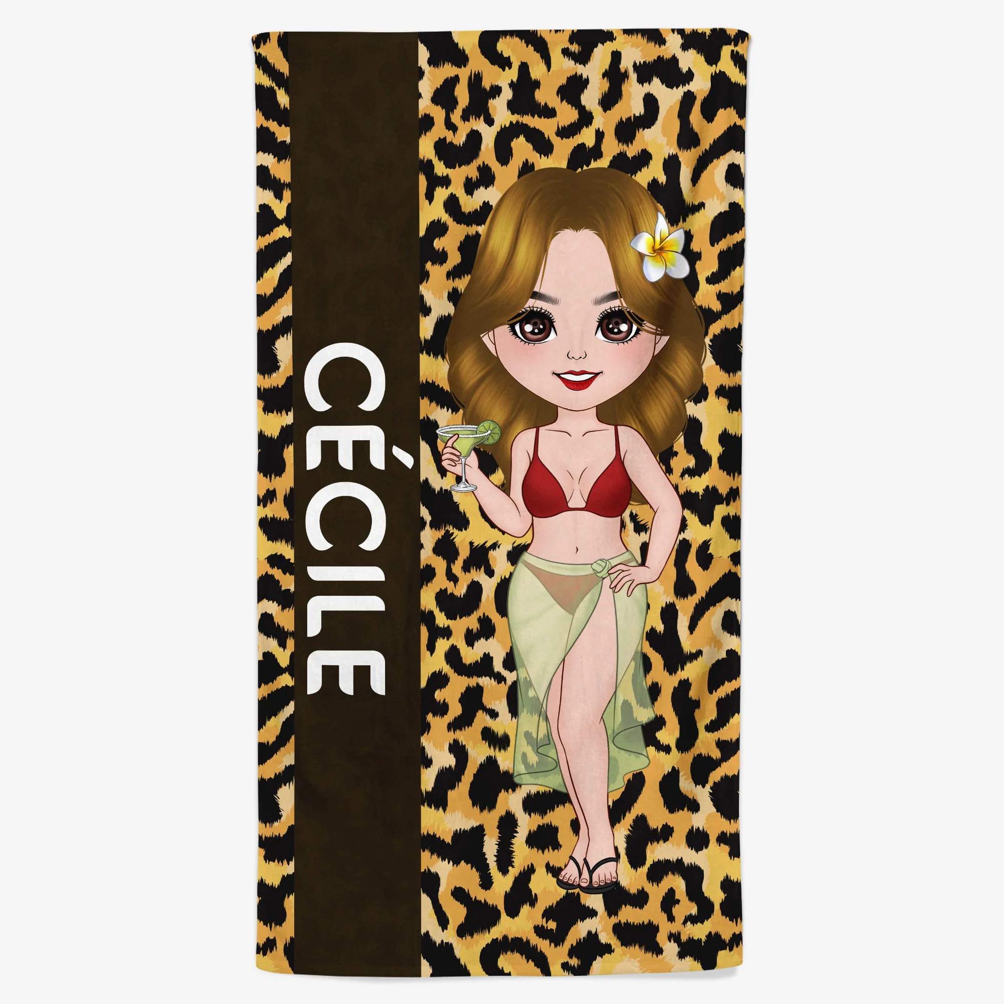 Serviette Plage Personnalisée | Femme Sexy