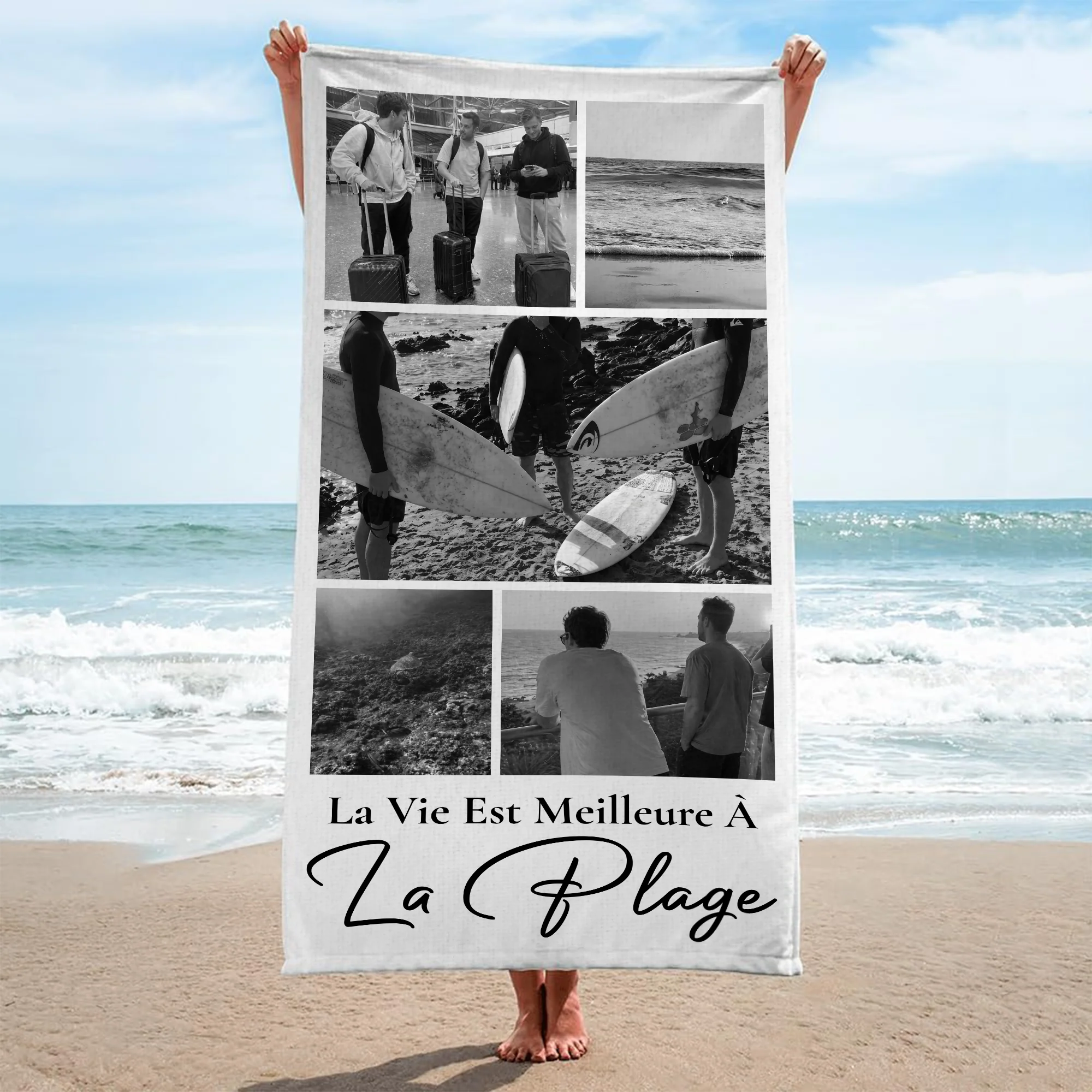 Serviette De Plage Personnalisée | Pour Été Voyage Entre Amies - Image 2