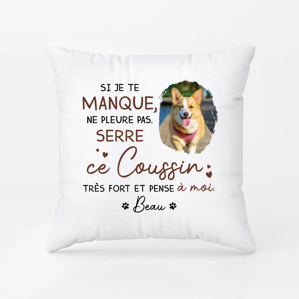 Cadeau Personnalisé Chien - Coussin Commémoratif Chien