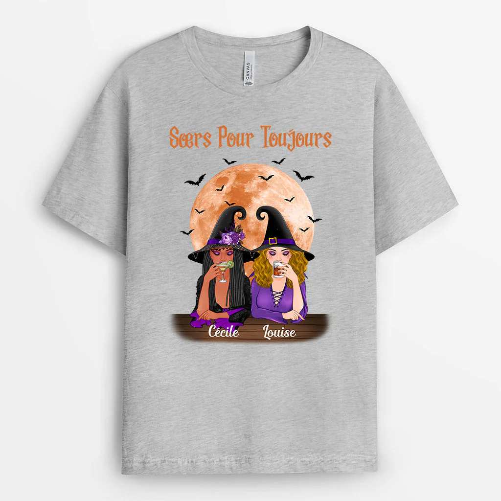 T-Shirt Personnalisé Femme - Soeurs Pour Toujours - Image 2