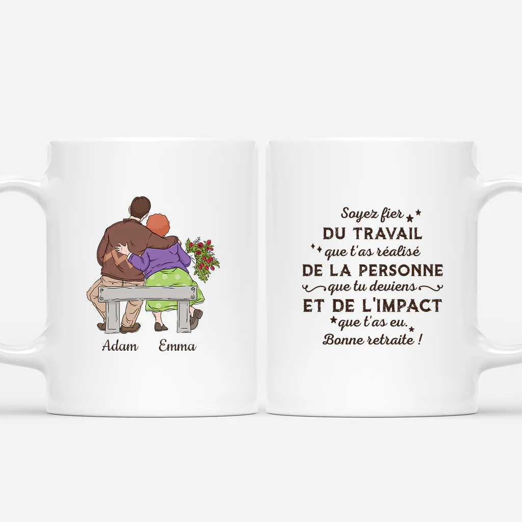 Tasse Personnalisée Couple - Soyez Fier Du Travail Que T'As Réalisé