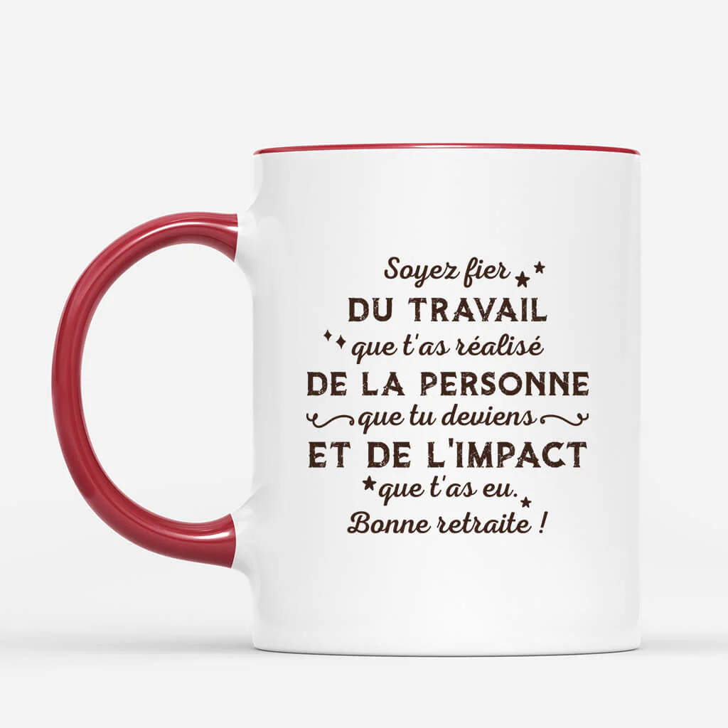 Tasse Personnalisée Couple - Soyez Fier Du Travail Que T'As Réalisé - Image 3