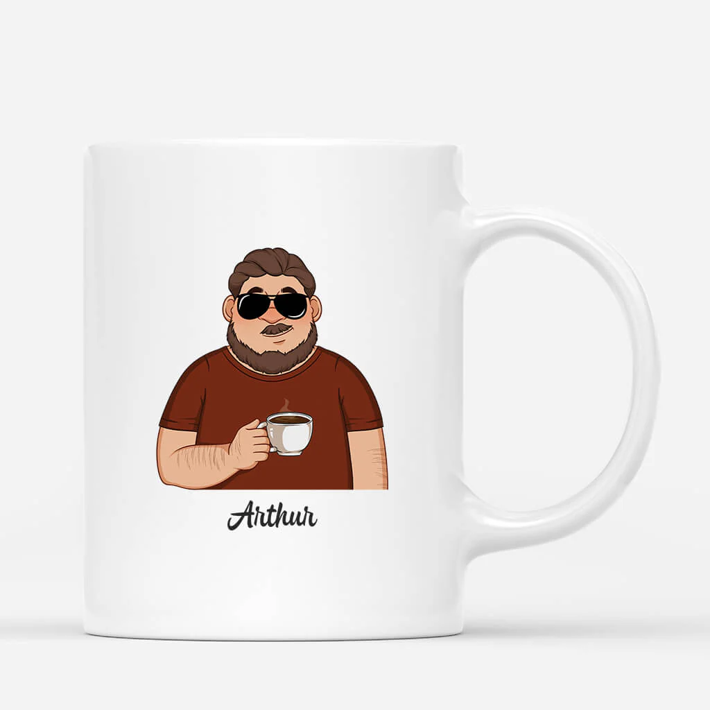 Tasse Beau Papa Personnalisé - Super Beau-Papa Avec Visage - Image 2