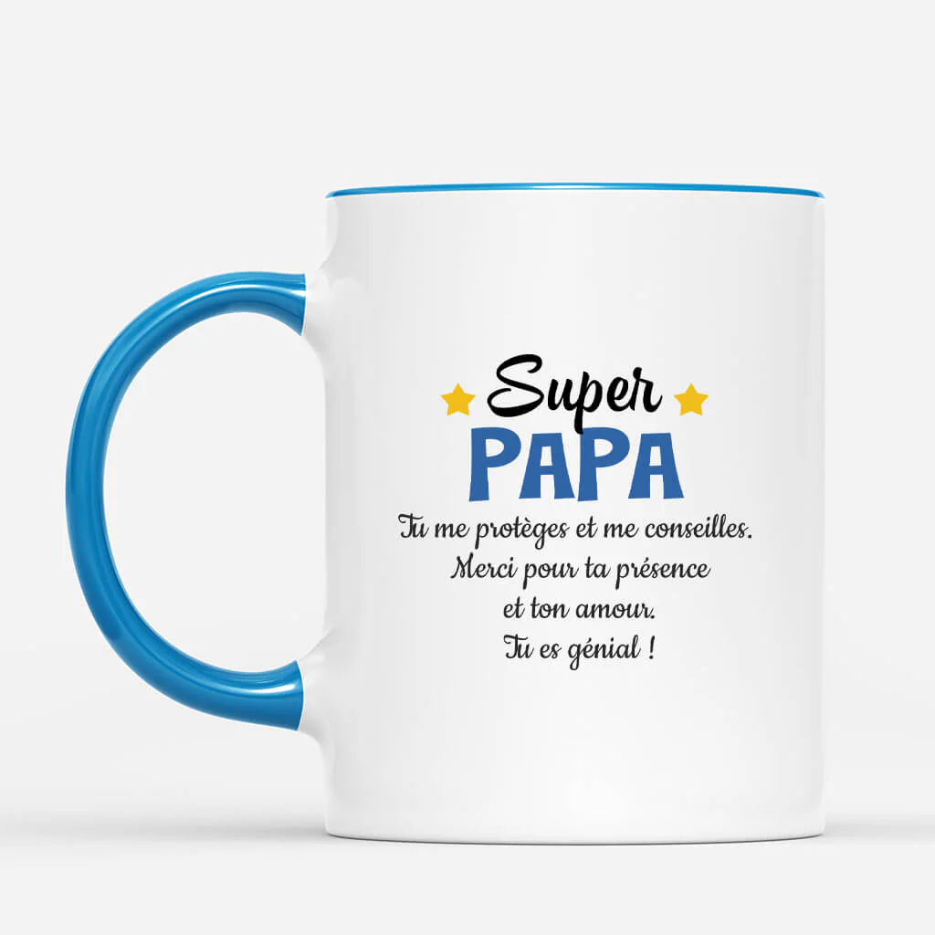 Tasse Beau Papa Personnalisé - Super Beau-Papa Avec Visage - Image 3