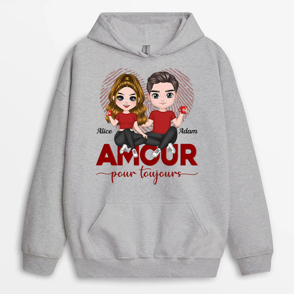 Sweat Personnalisé Homme - Sweat Amour Pour Toujours