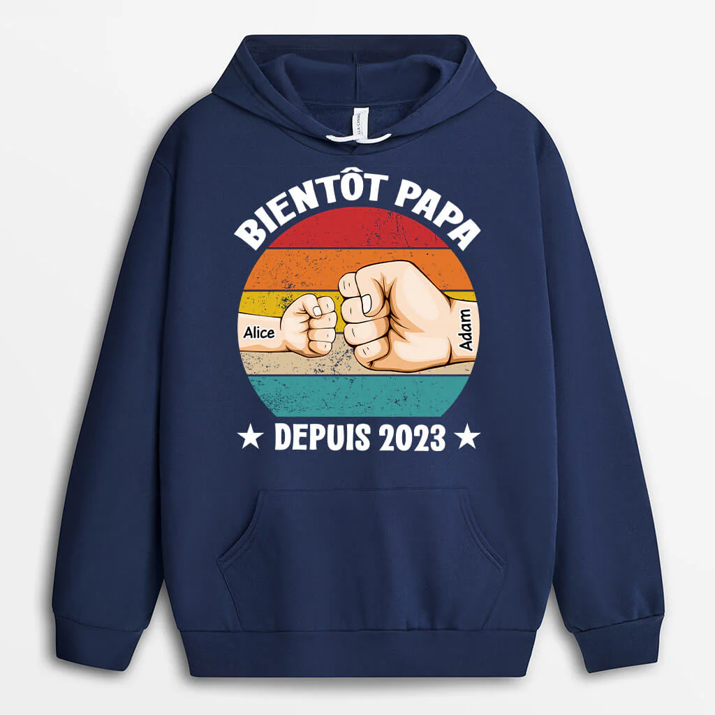 Sweats à Capuche Personnalisés – Bientôt Papa - Image 2