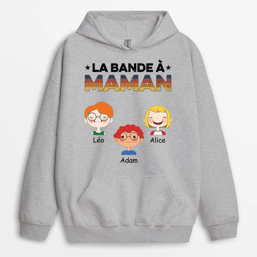 Sweat à Capuche Personnalisé – La Bande À Mamie Maman - Image 2
