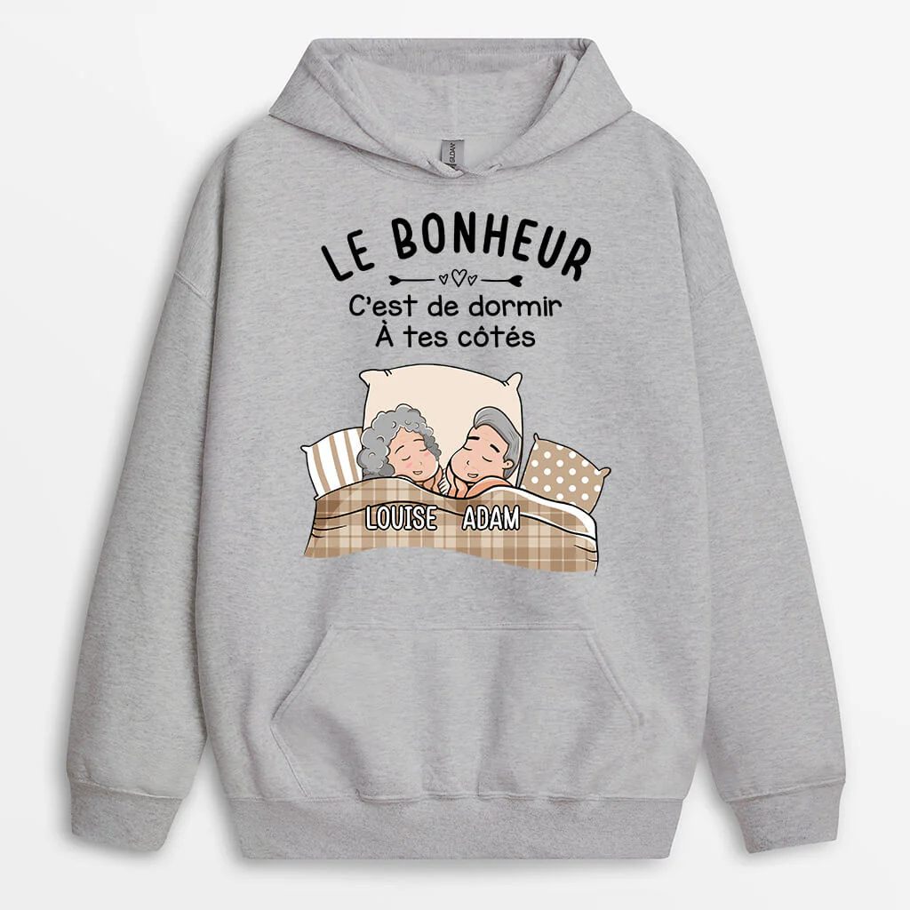 Sweat à Capuche Personnalisé – Le Bonheur - Image 2