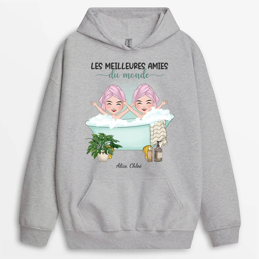 Sweat Personnalisé – Les Meilleures Amies du Monde - Image 2