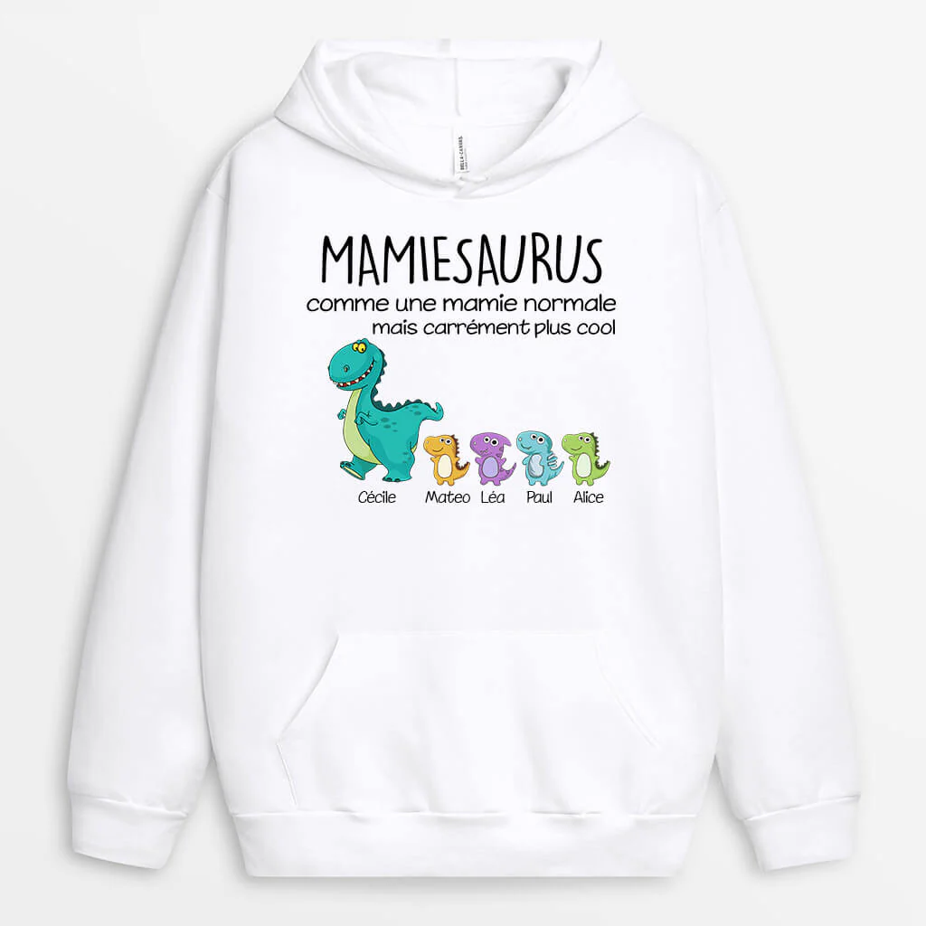 Personnaliser un Sweat à Capuche – Mamiesaurus & Mamansaurus - Image 2