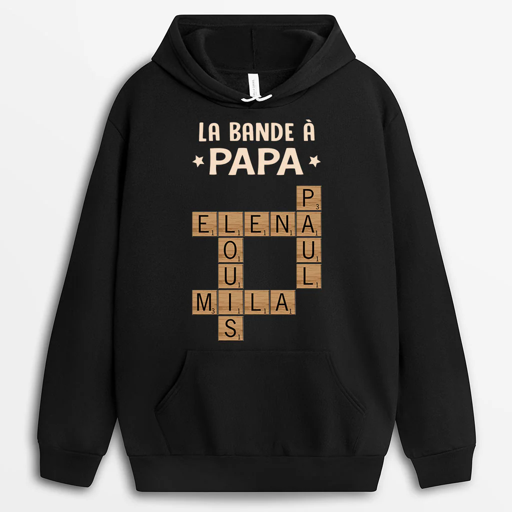 Sweat à Capuche Personnalisé -  La Bande à Maman | Avec Mots-Croisé