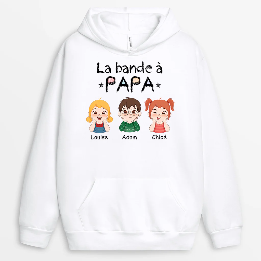 Sweats à Capuche Personnalisés – Papa Maman Avec Enfant
