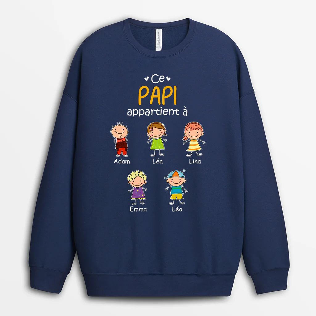 Sweat Personnalisé Famille - Cette Maman Mamie Appartient À - Image 2