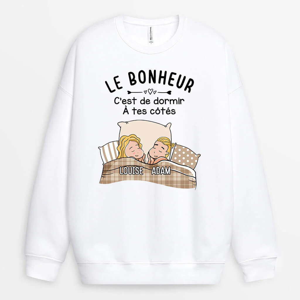 Sweat-shirt Le Bonheur Personnalisé