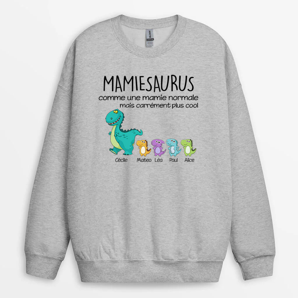 Sweat-shirt Mamiesaurus Mamansaurus Plus Cool Marche Personnalisé