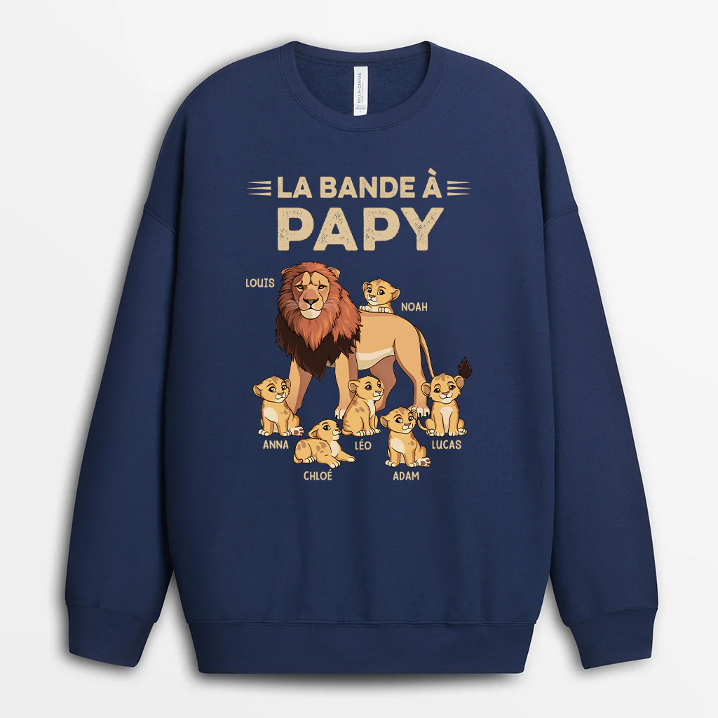 Sweat-shirt Personnalisé - La Bande à Papa Lion - Image 2