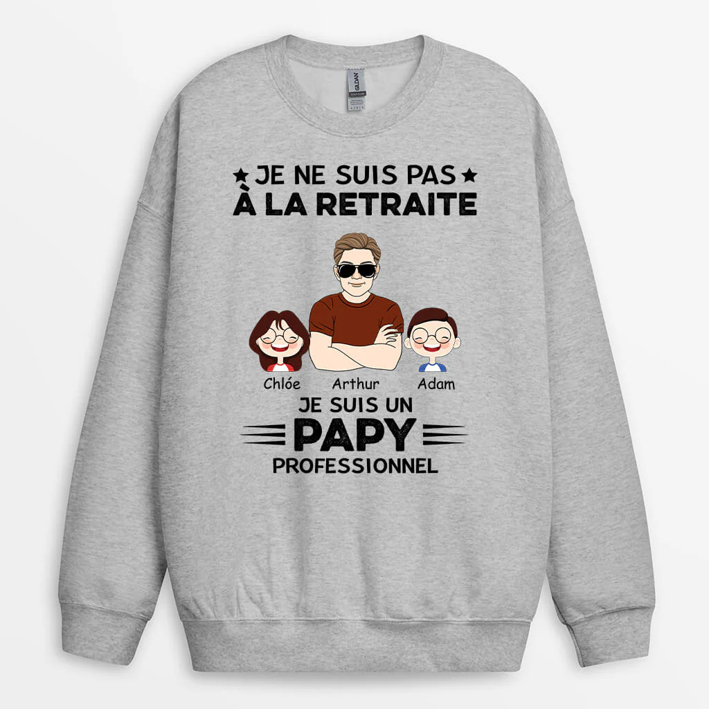 Sweat Personnalisé Homme - Grand-Père Professionnel - Image 2