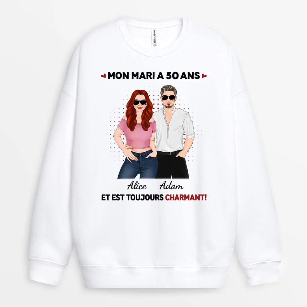 Sweat Personnalisé Couple - 40 Ans Et Toujours Sexy