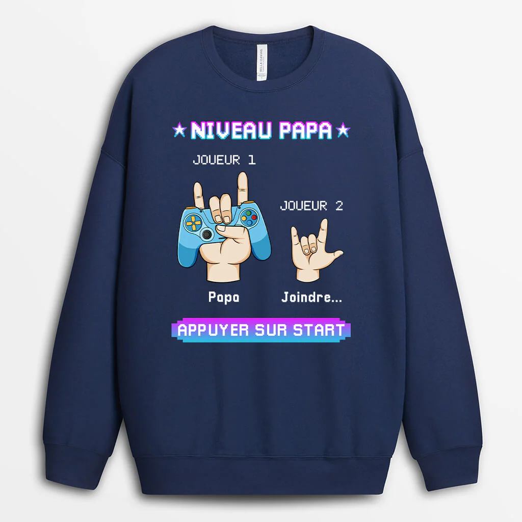 Sweat Personnalisé Homme - Niveau Papa
