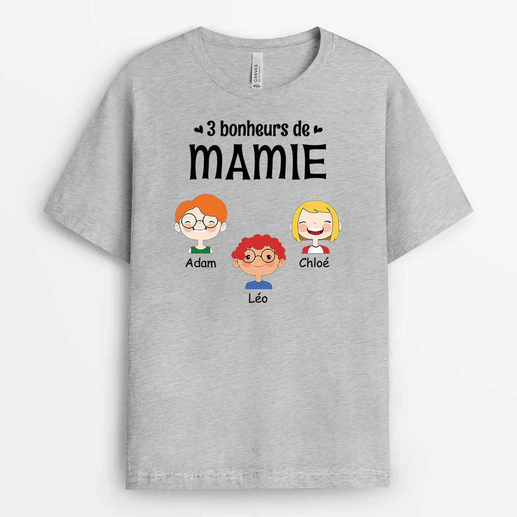 Tee Shirt Mamie Personnalisé - Bonheus de Mamie