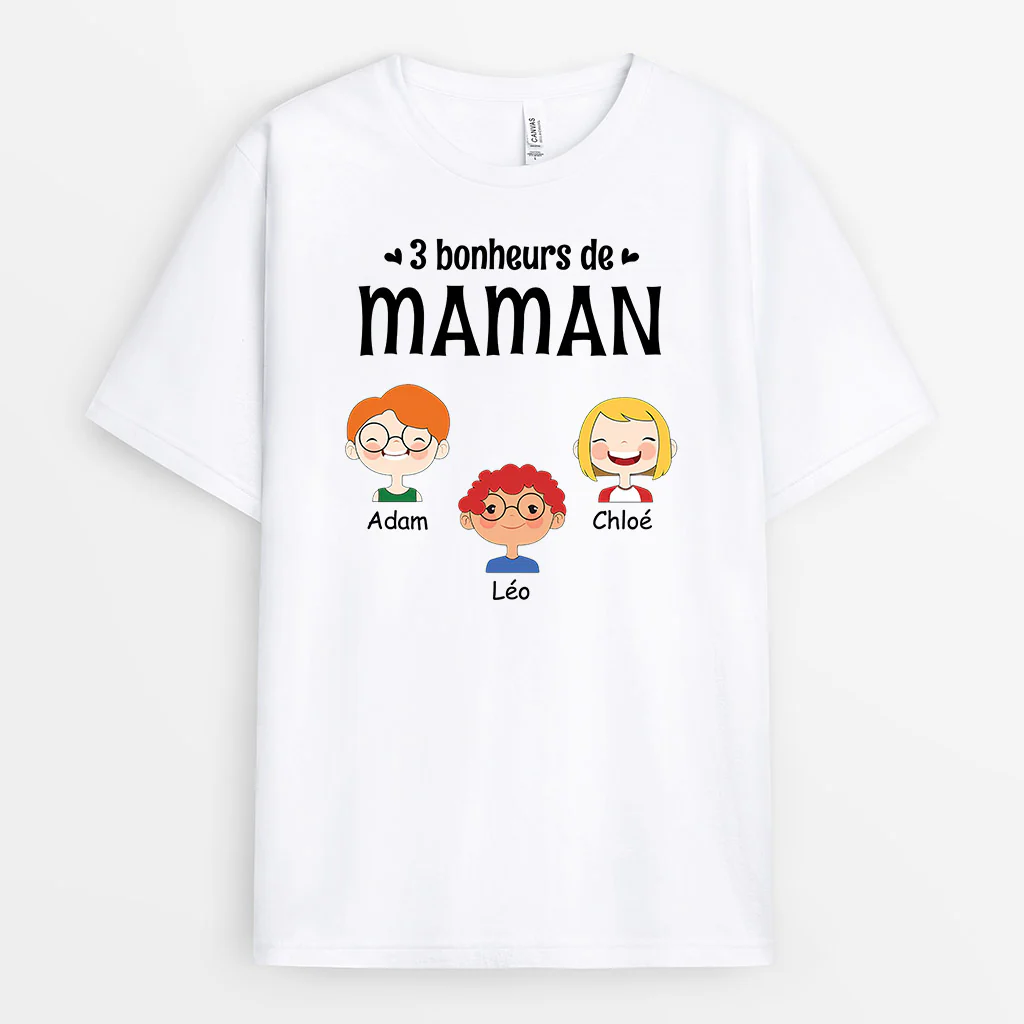 Tee Shirt Mamie Personnalisé - Bonheus de Mamie - Image 2
