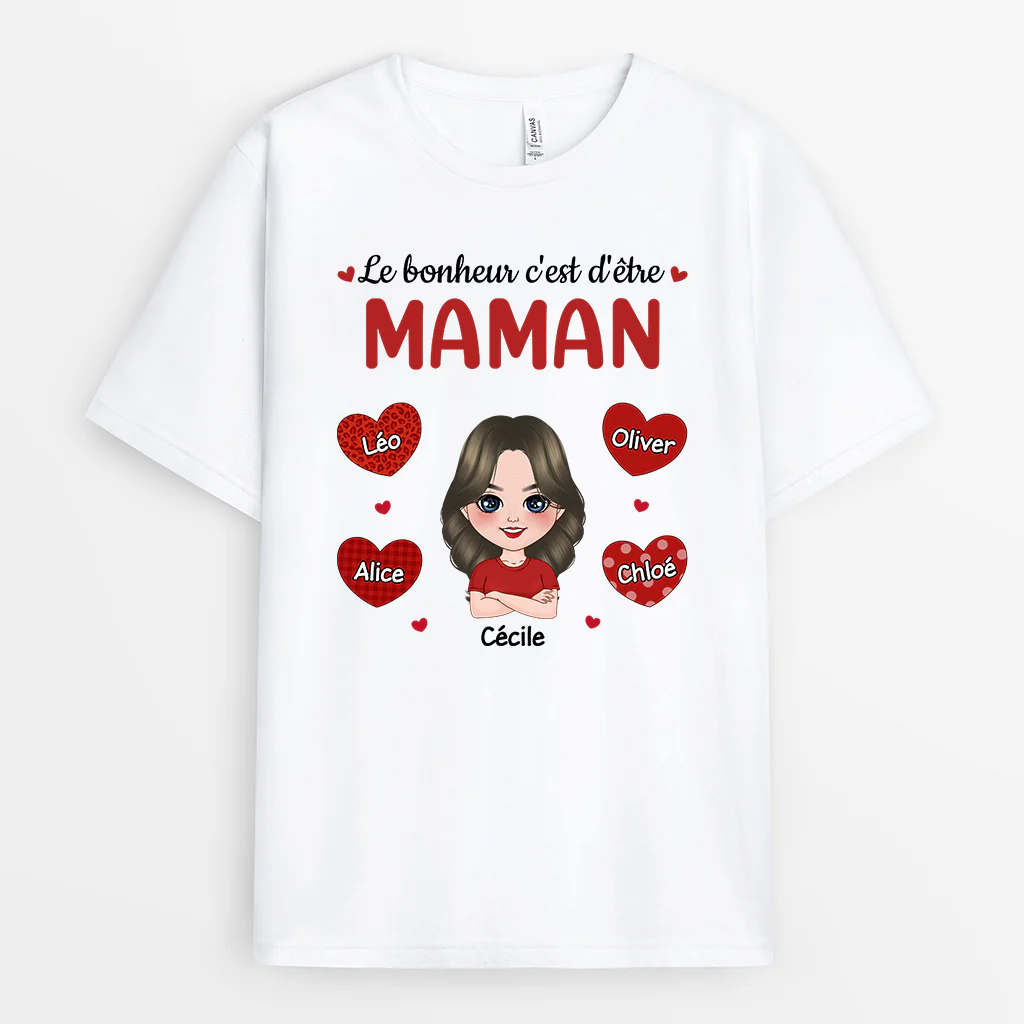 Tee Shirt Mamie Personnalisé - Joie d’Être Mamie - Image 2