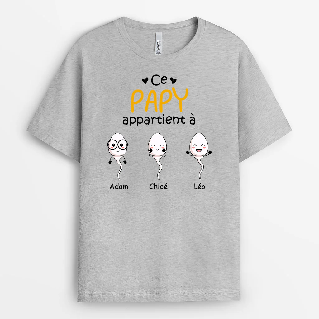 Tee Shirt Personnalise Papa | Ce Grand-Père Papa Appartient À