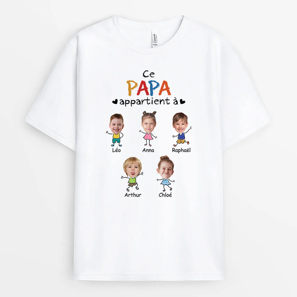 Tee Shirt Personnalisé Papy - Ce Papy Appartient À - Image 2