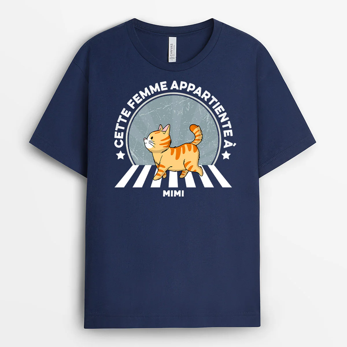 T Shirt Personnalisé Chat - Cet Femme Appartient À | Design Chat Marche