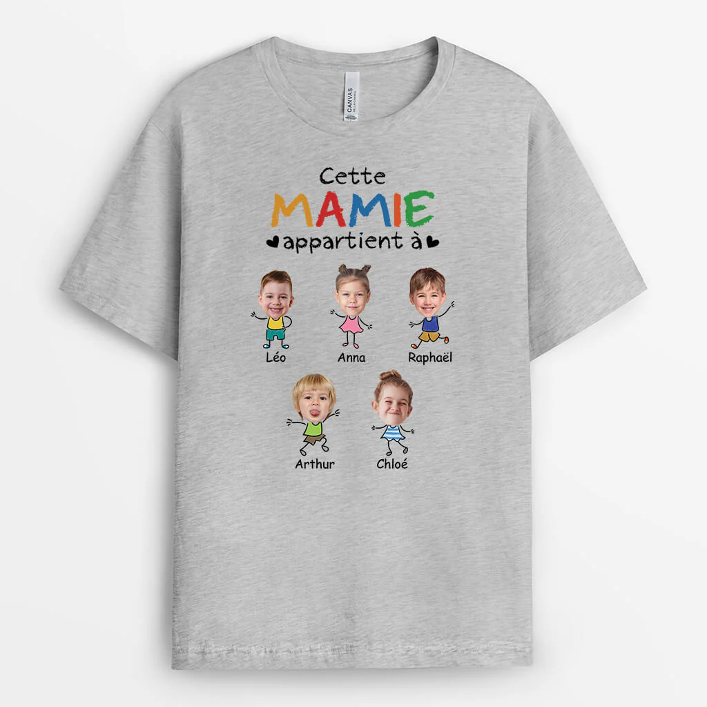 Tee Shirt Personnalisé Grand Mère - Cette Mamie Appartient À