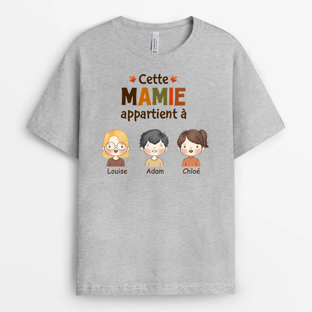Tee Shirt Maman Personnalisé - Mamie Maman Appartient À - Image 2