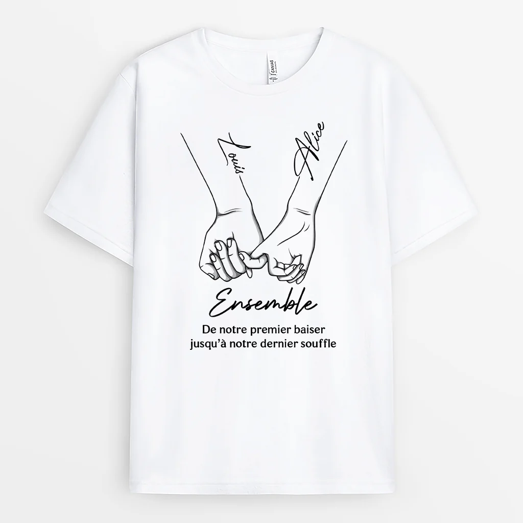 T-shirt Couple Personnalisé - Ensemble