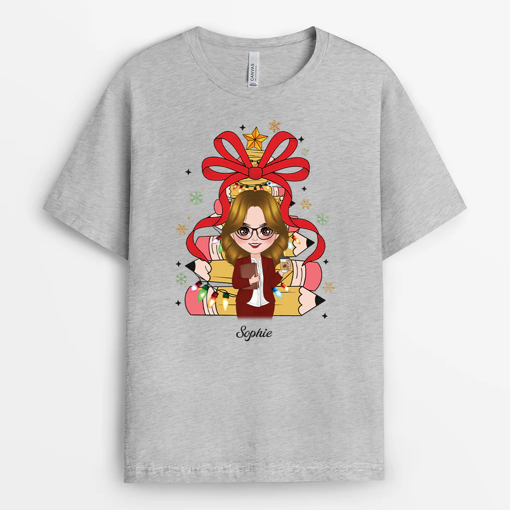 Cadeau Personnalisé Pour La Maîtresse - T-shirt Personnalisé Professeur - Image 2