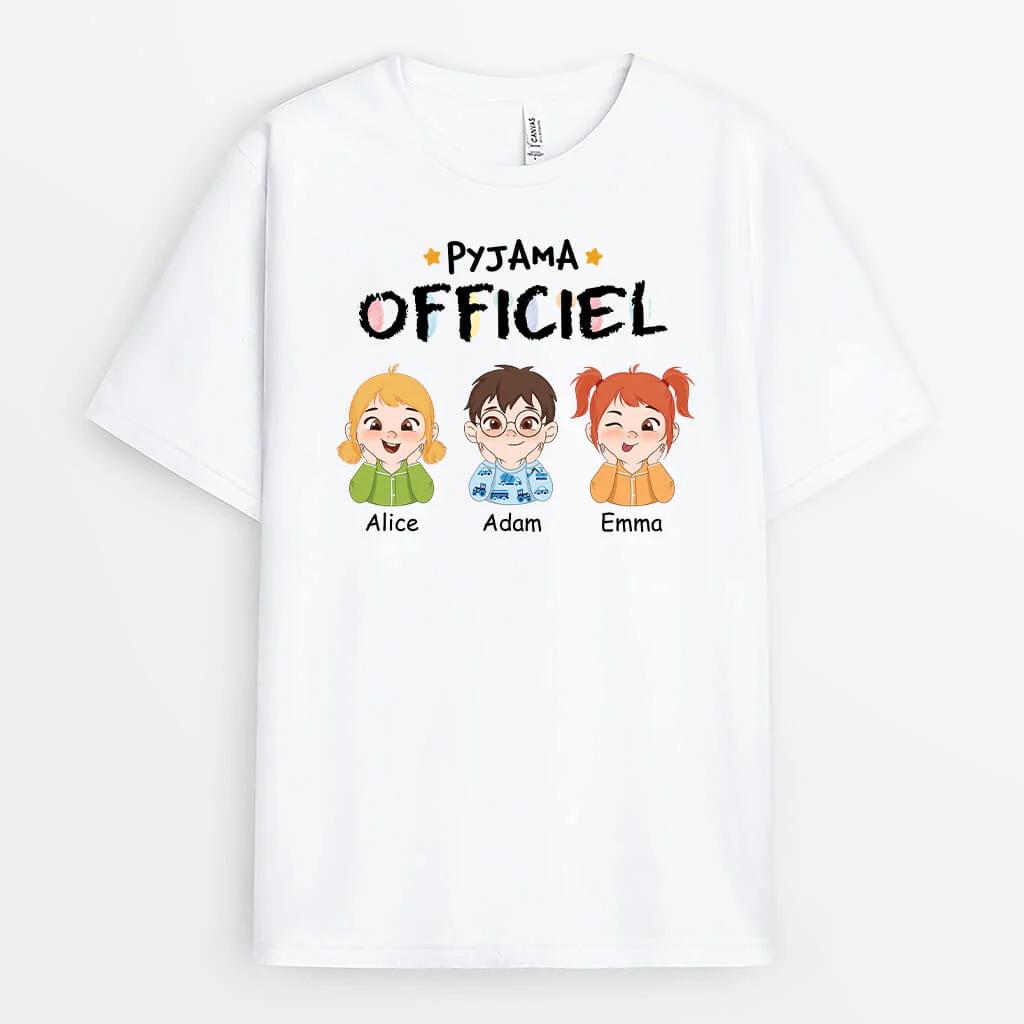 T Shirt Personnalisé Mamie - Pyjama Officielle