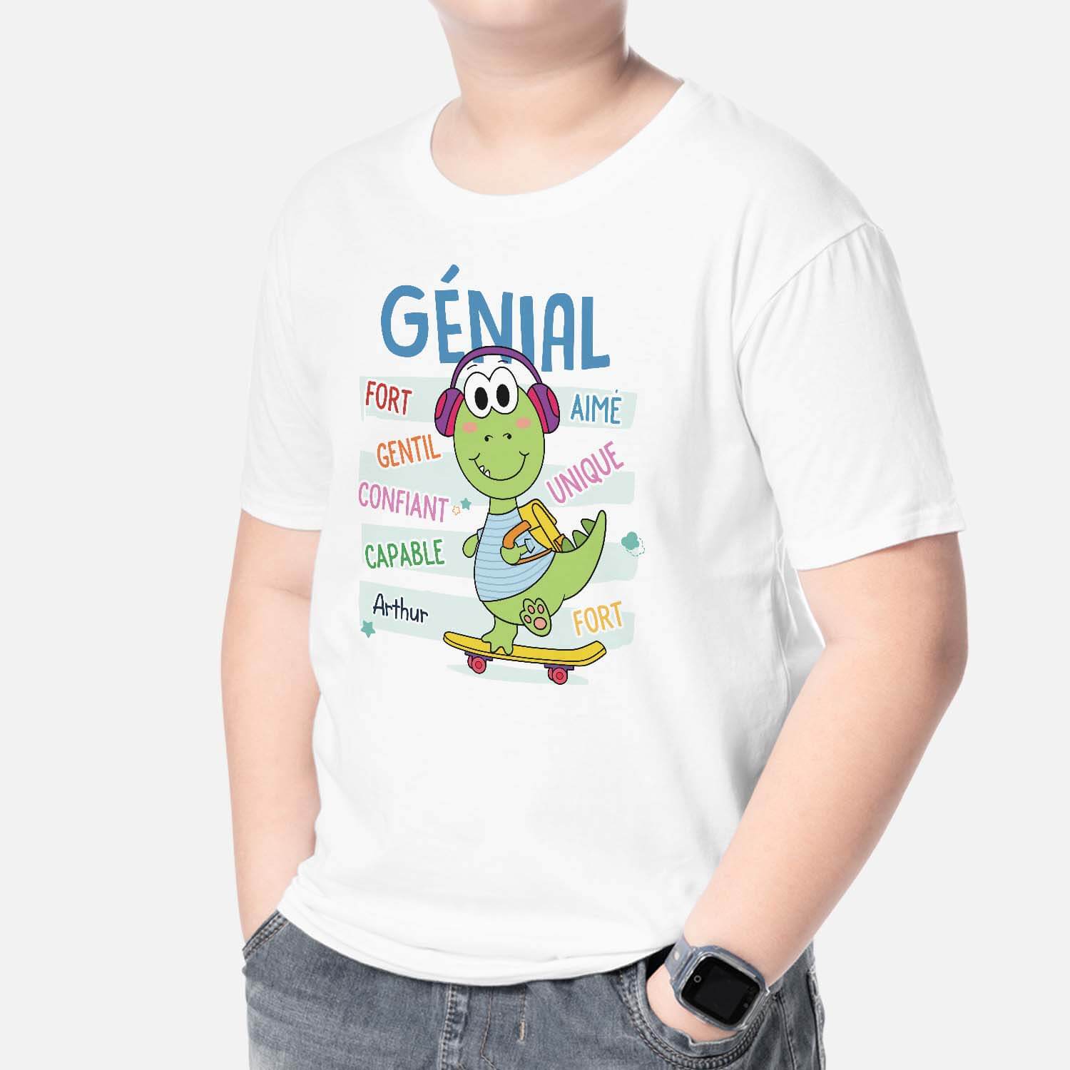 Tee-shirt enfant personnalisé – Définition d’enfant dinosaure - Image 2