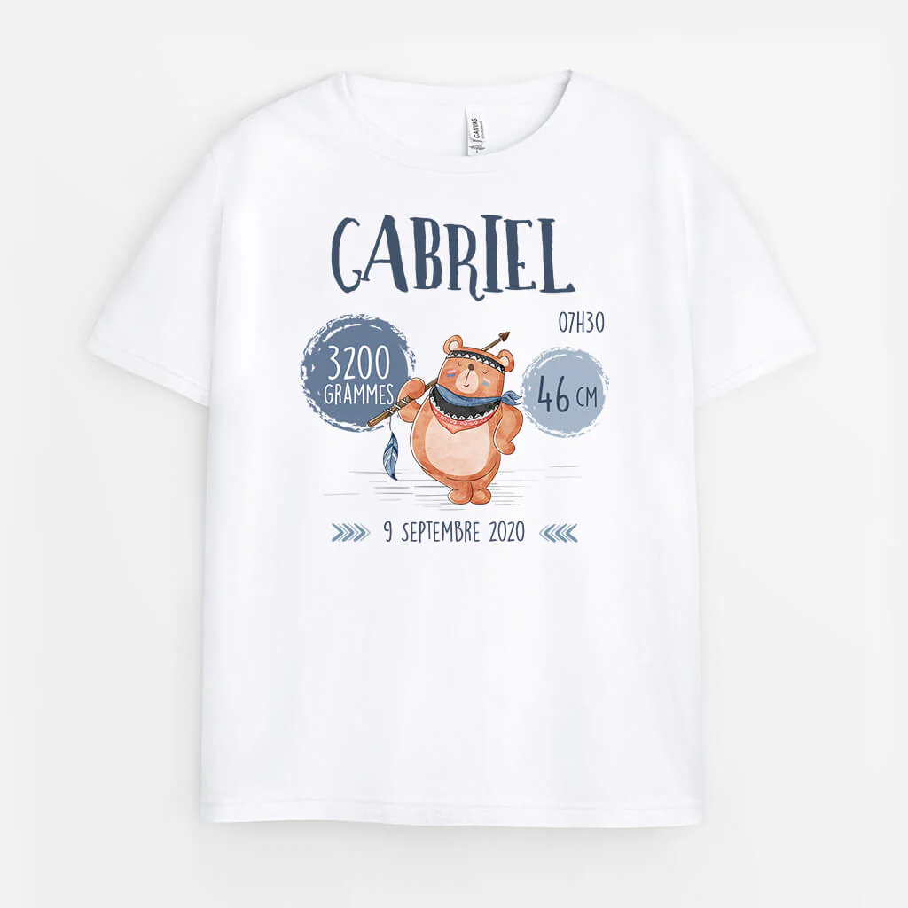 T Shirt Anniversaire Enfant Personnalisé | Description D’Enfant Ours