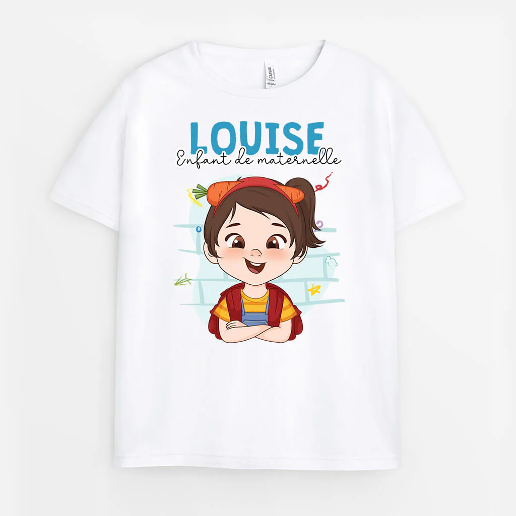 T-Shirt Enfant Personnalisé – Enfant De Maternelle