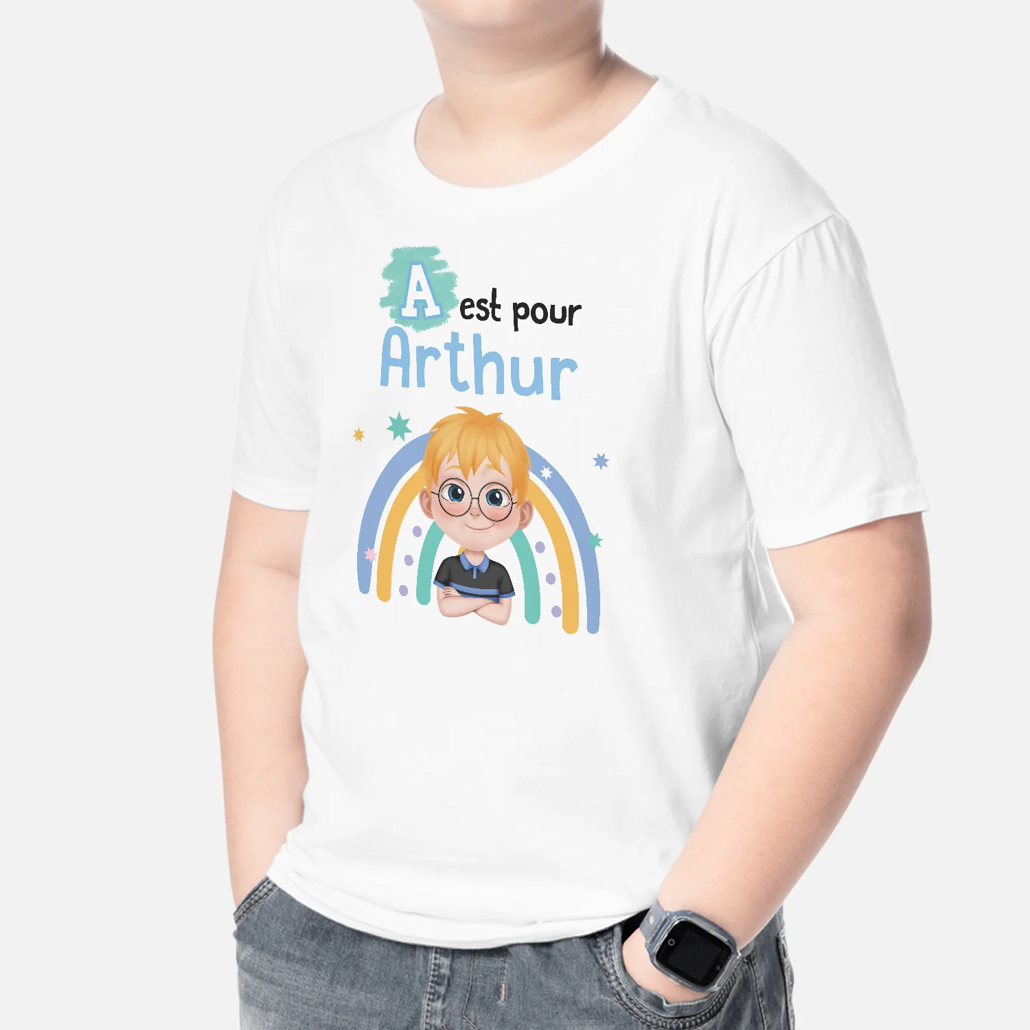 T-Shirt Enfant Personnalisé Prénom – C Est Pour - Image 2