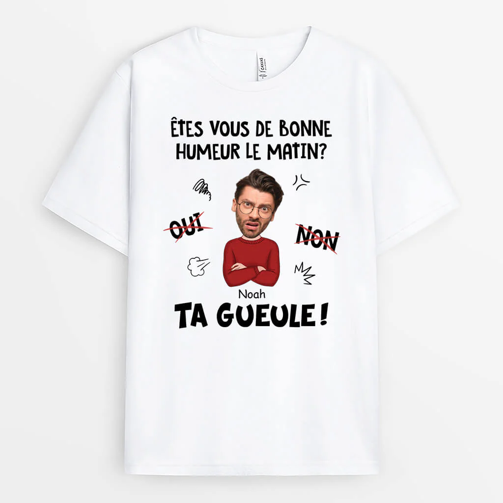 Tee Shirt Personnalisé Femme – Êtes-Vous De Bonne Humeur Le Martin - Image 2