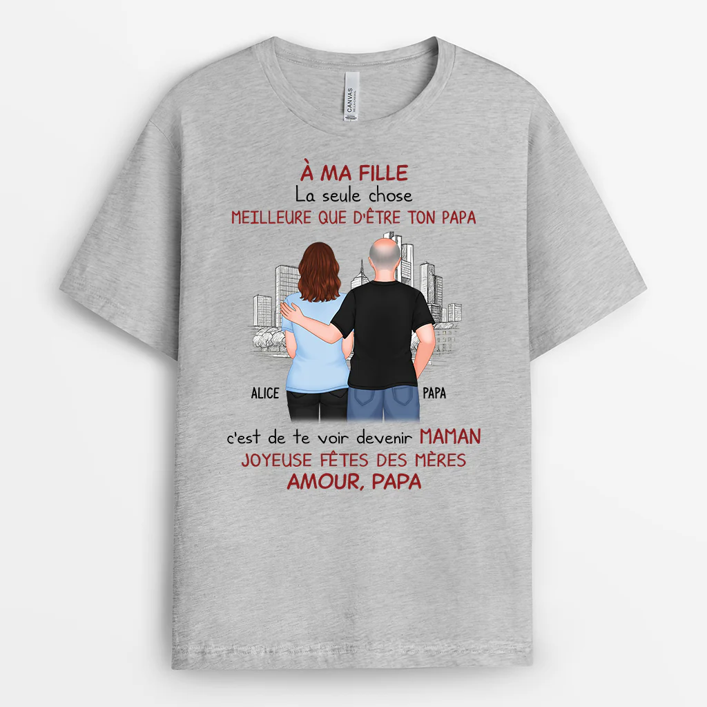 Cadeau Personnalisé Fête des Pères - T-shirt Unique - À Mon Fils - Image 2