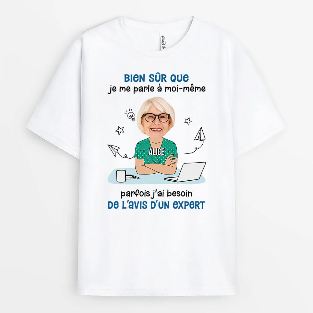 T Shirt Personnalisé Homme | J'Ai Besoin De L'Avis D'Un Expert - Image 2
